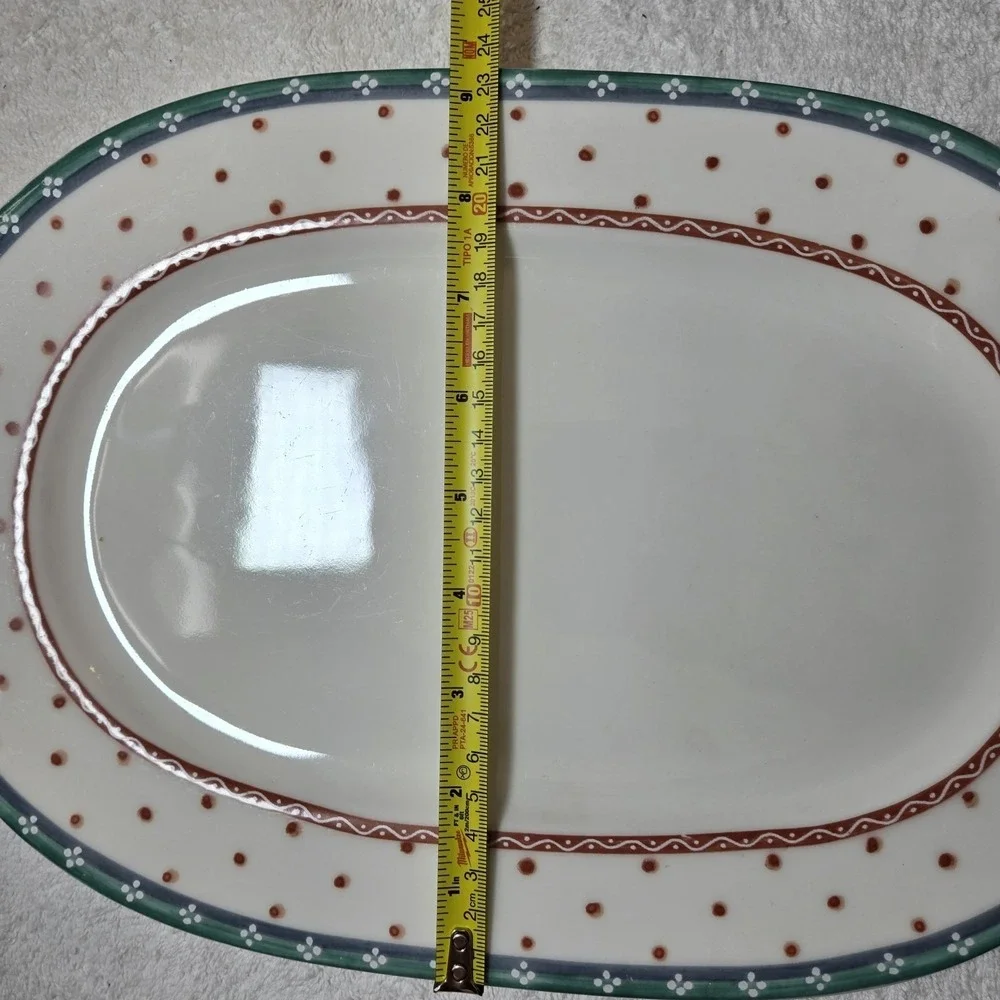Villeroy & Boch oval serving platter from the Città & Campagna collection 13.5 